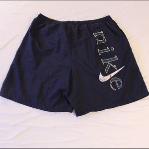 Vintage 90s Nike Nylon Shorts White Tag Big Logo